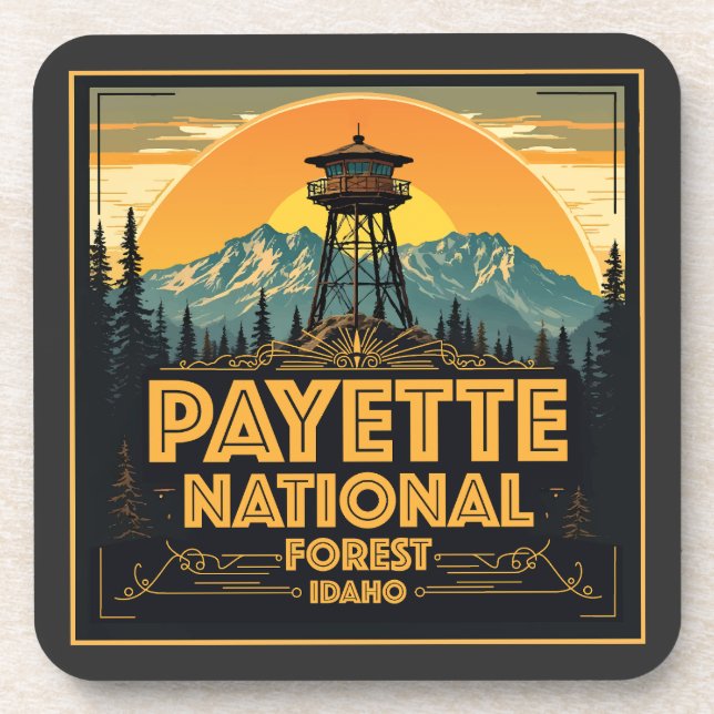 Dessous-de-verre Payette Forêt Nationale Idaho (Devant)