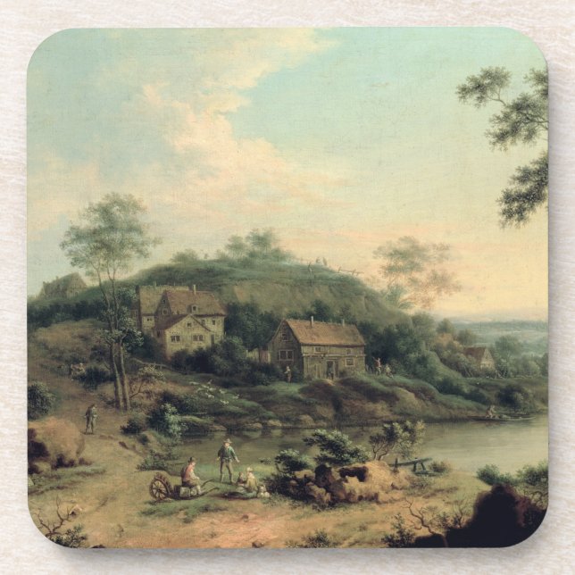 Dessous-de-verre Paysage, 1758 (Devant)
