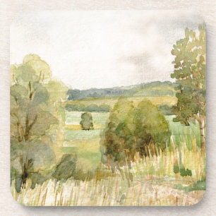 Dessous-de-verre Paysage d'aquarelle