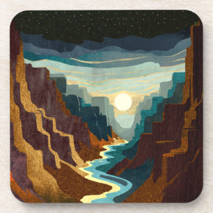 Dessous-de-verre Paysage du Canyon Sunset