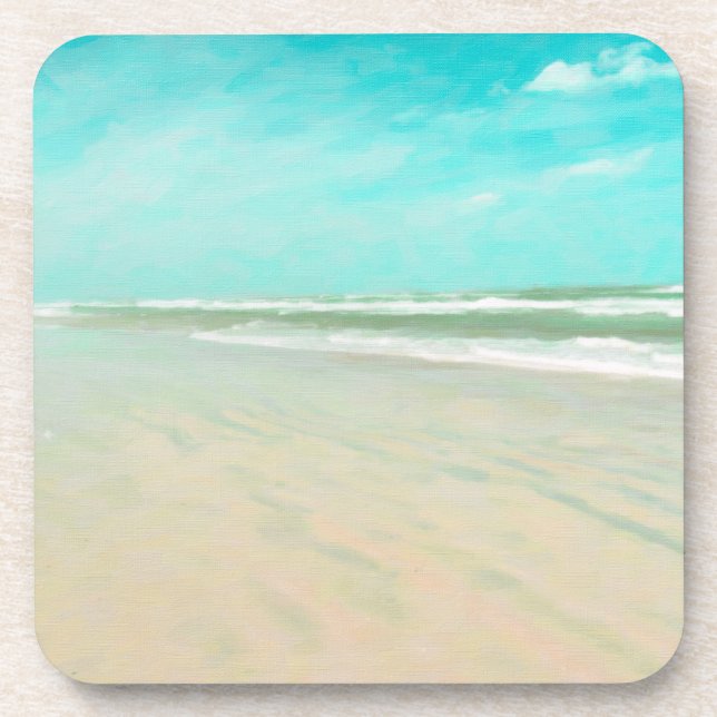 Dessous-de-verre Paysage marin de Sky Beach Turquoise (Devant)