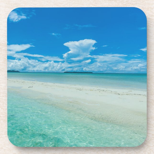 Dessous-de-verre Paysage marin tropical bleu, Palaos (Devant)