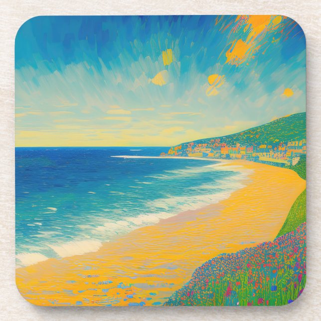 Dessous-de-verre Paysage maritime 07 (Devant)