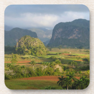 Dessous-de-verre Paysage panoramique de vallée, Cuba