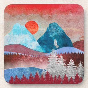 Dessous-de-verre Paysage Silver Eagle