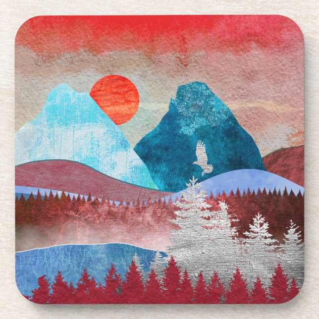 Dessous-de-verre Paysage Silver Eagle (Devant)