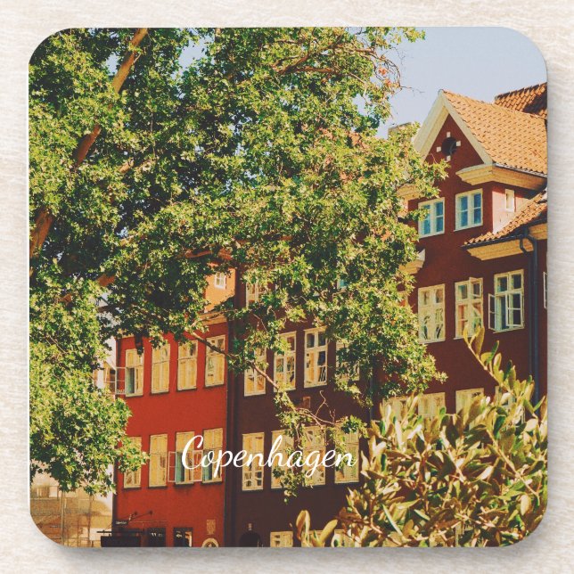 Dessous-de-verre Paysage urbain de Copenhague - Danemark (Devant)
