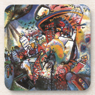 Dessous-de-verre Paysage urbain de Moscou I Art abstrait de Kandins