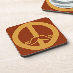 Dessous de verre Peace Stache