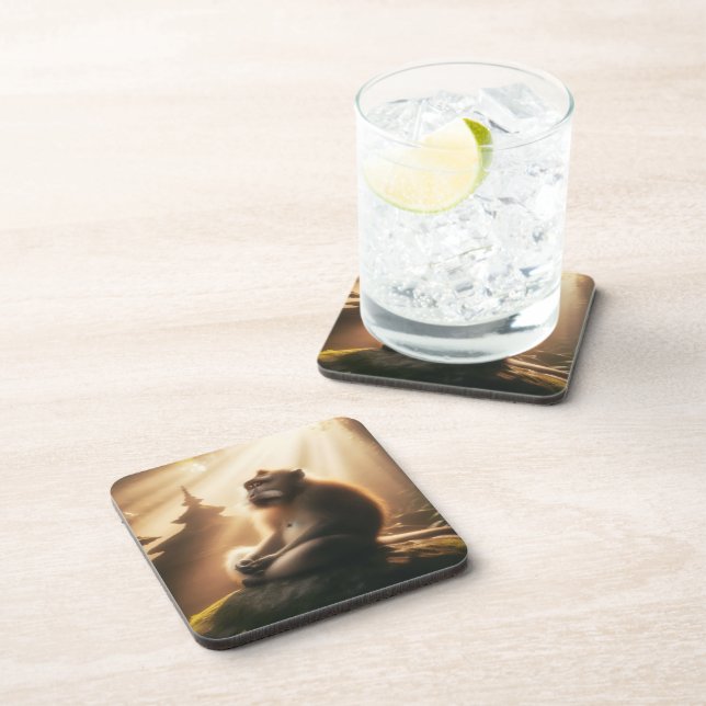 Dessous-de-verre Peaceful Monkey Beverage Coaster (Côté Droit)