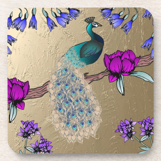 Dessous-de-verre Peacock En Or (Devant)