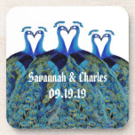 Dessous-de-verre Peacocks vintages Embrasser les cadeaux de mariage<br><div class="desc">Peacocks vintages Embrasser les cadeaux de mariage</div>