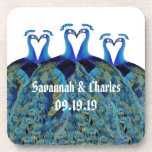 Dessous-de-verre Peacocks vintages Embrasser les cadeaux de mariage<br><div class="desc">Peacocks vintages Embrasser les cadeaux de mariage</div>