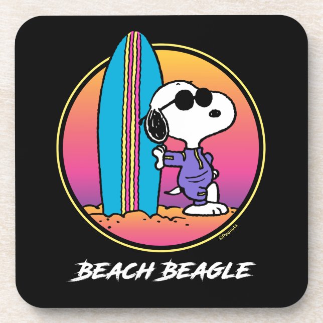 Dessous-de-verre Peanuts | Snoopy Beach Beagle (Devant)