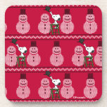 Dessous-de-verre Peanuts | Snoopy Christmas Sweater Snowman<br><div class="desc">Celebrate the holidays and your love of Peanuts with this Ugly Christmas sweater design featuring Snoopy and a row of snowmen.</div>