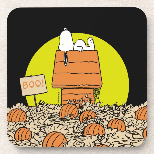 Dessous-de-verre Peanuts | Snoopy Napping in the Pumpkin Patch (Devant)