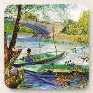 Dessous-de-verre Pêche au printemps, Vincent van Gogh. Beau prix