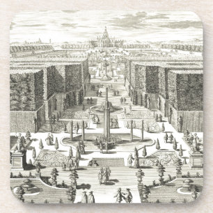 Dessous-de-verre Peinture à l'huile des Fontaines du Jardin de Vers