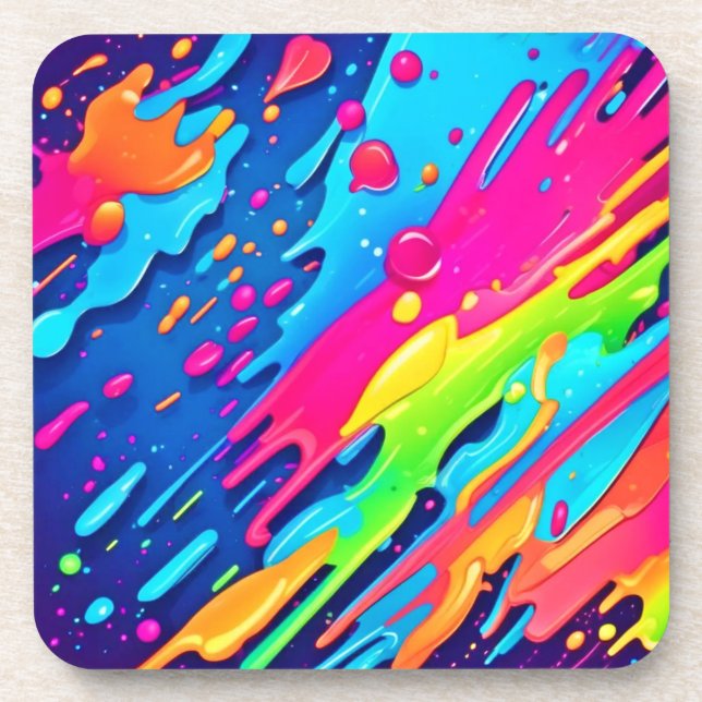 Dessous-de-verre Peinture colorée (Devant)