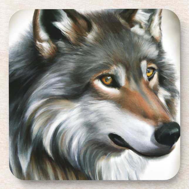 Dessous-de-verre Peinture de loup (Devant)