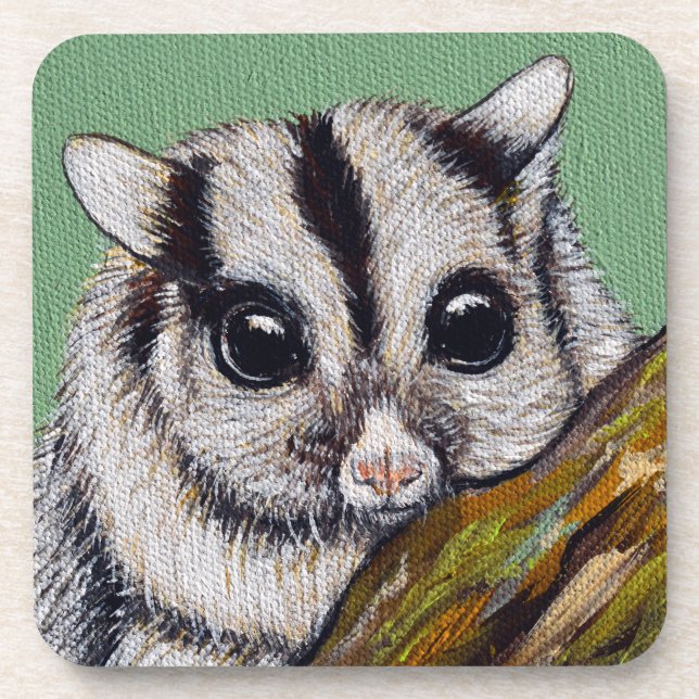 Dessous-de-verre Peinture de Sugar Glider (Devant)