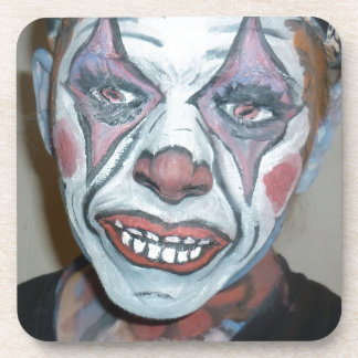 Dessous-de-verre Peinture effrayante de visage de clown de clowns