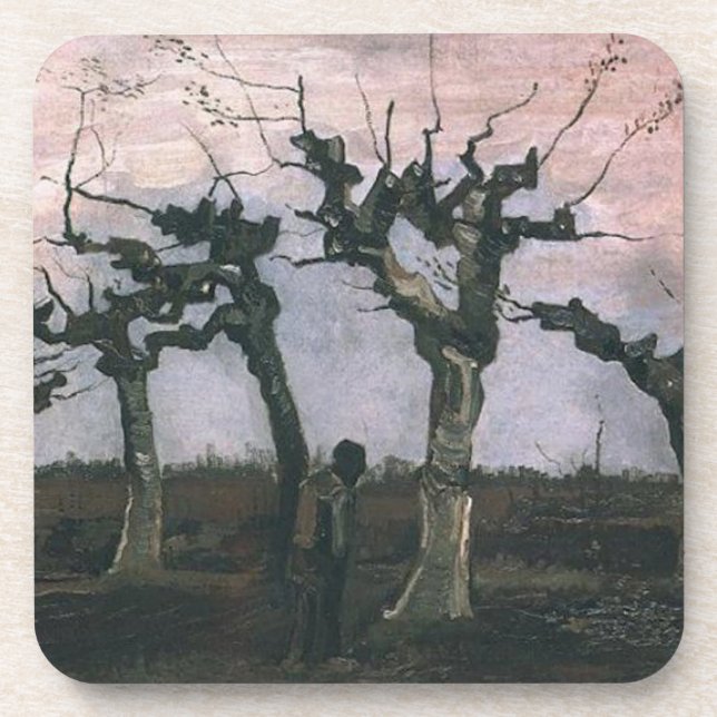 Dessous-de-verre Peintures d'arbres de Vincent van Gogh (Devant)