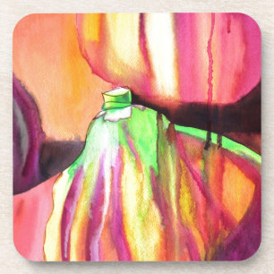 Dessous-de-verre Peintures originales aquarelles de figues violette