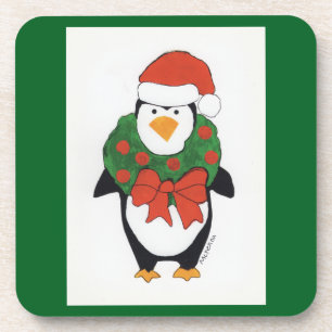 Dessous-de-verre Penguin Holiday - Kids Art pour CHOC
