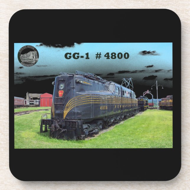 Dessous-de-verre Pennsylvania Railroad Locomotive GG-1 #4800 (Devant)