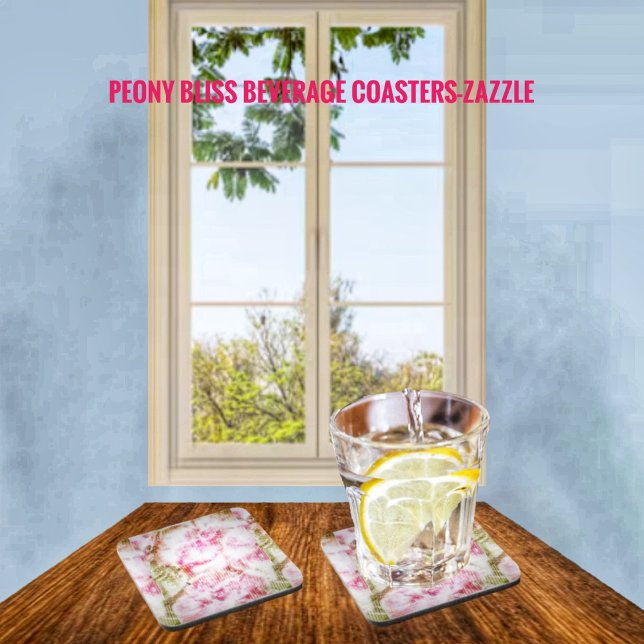 Dessous-de-verre Peony Bliss   (Créateur téléchargé)