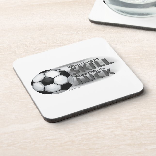 Dessous-de-verre Perds des compétences, gagne de la chance Football (Côté gauche)