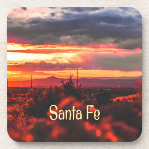 Dessous-de-verre Père Noël Fe New Mexico Sun Set