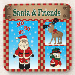 Dessous-de-verre Père Noël & Friends Christmas Joy