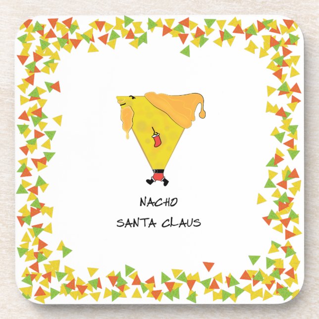 Dessous-de-verre Père Noël Nacho avec chips (Devant)