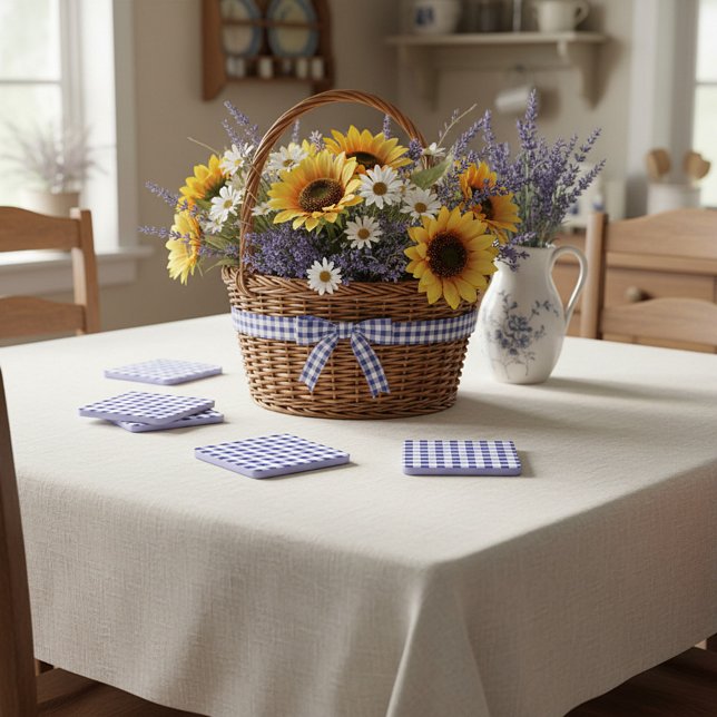 Dessous-de-verre Periwinkle plaid (Créateur téléchargé)