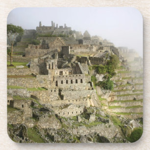 Dessous-de-verre Pérou, Machu Picchu. La citadelle antique de Machu