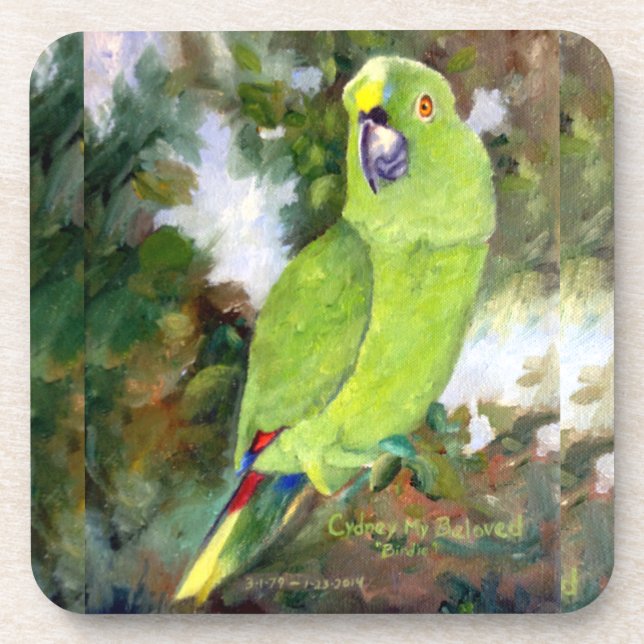 Dessous-de-verre Perroquet jaune de Cydney Naped (Devant)
