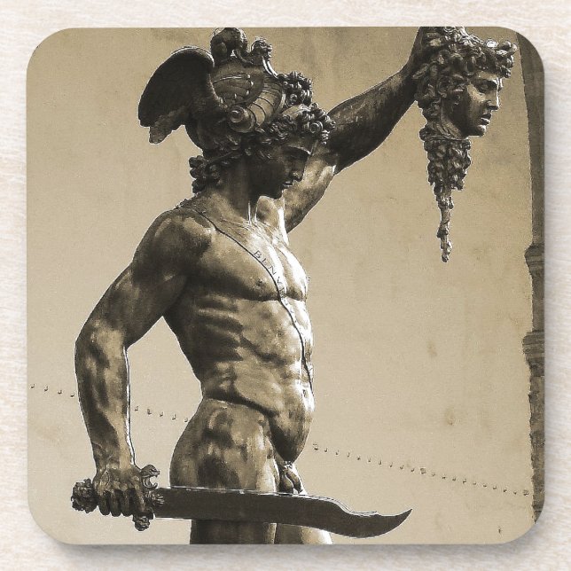 Dessous-de-verre Perseus avec la tête de la méduse (Devant)