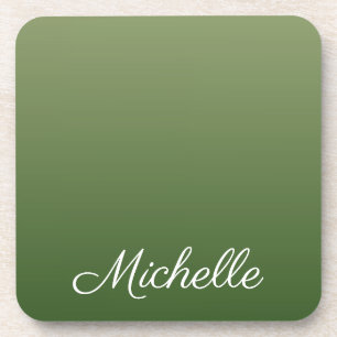 Dessous-de-verre Personalized green