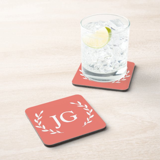 Dessous-de-verre Personalized wedding coasters, Custom coaster gift (Côté Droit)