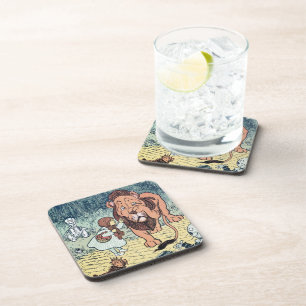 Dessous-de-verre Personnages vintage du Magicien d'Oz, Route de bri