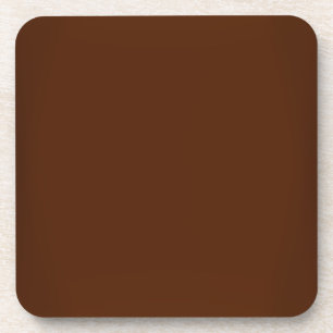 Dessous-de-verre Personnalisable brun chocolat moderne