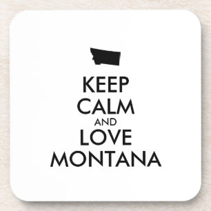 Dessous-de-verre Personnalisable KEEP CALM et AMOUR MONTANA