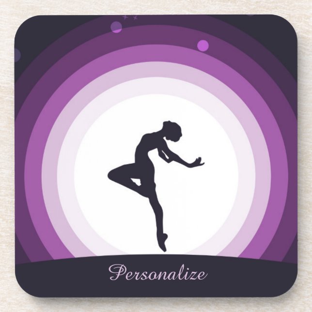 Dessous-de-verre Personnaliser la danseuse Silhouette Surreal Plein (Devant)