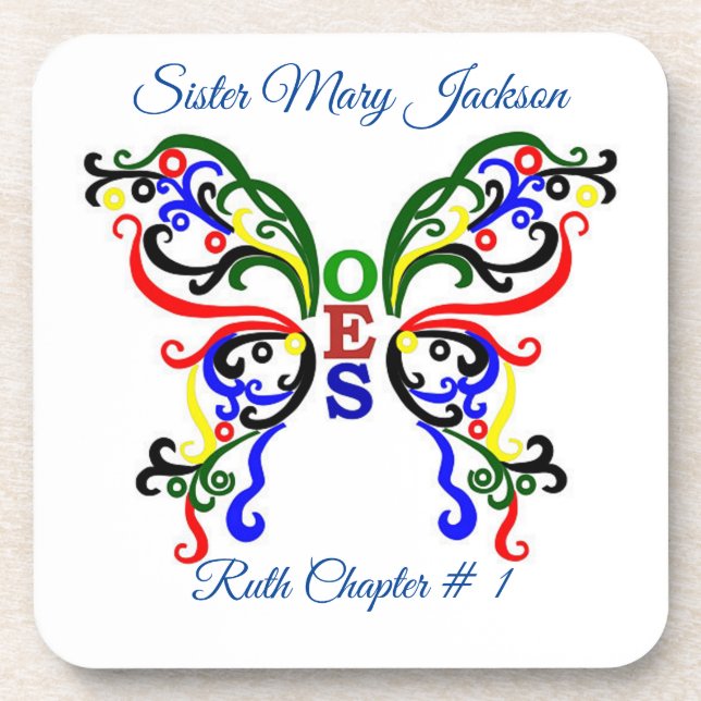 Dessous-de-verre Personnaliser l'ordre de Eastern Star (Devant)