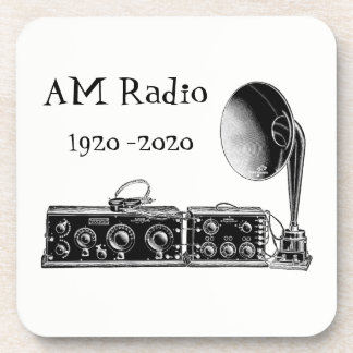 Dessous-de-verre Personnaliser récepteur radio AM Vintage