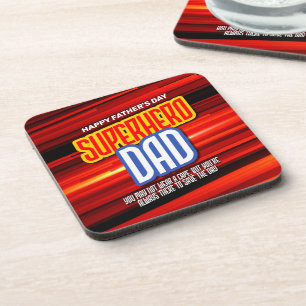 Dessous-de-verre Personnaliser SuperHero Papa