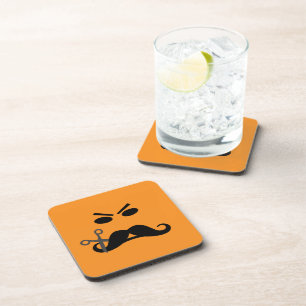 Dessous de verre personnalisés de Moustache en col
