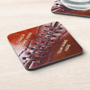 Dessous de verre personnalisés du football pour